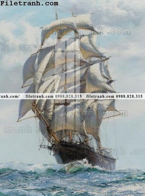 File gốc tranh ve son dau thuan buom xuoi gio 2132 (chuẩn màu) cho in offset