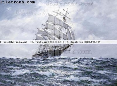 Tải file PSD tranh ve son dau thuan buom xuoi gio 2153 (nguyên layer) để in