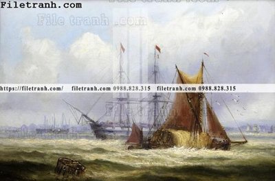 File gốc tranh ve son dau thuan buom xuoi gio 2210 (chuẩn màu) cho in offset