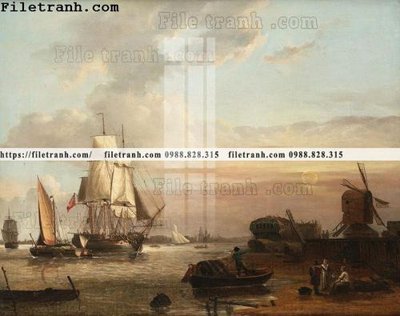 File gốc in ấn tranh ve son dau thuan buom xuoi gio 2220 độ phân giải cao