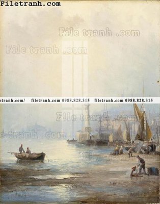 File ảnh tranh ve son dau thuan buom xuoi gio 2236 (gốc) in Hiflex