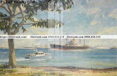 File gốc in ấn tranh ve son dau thuan buom xuoi gio 2258 chất lượng vượt trội