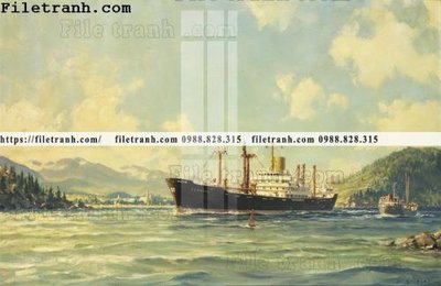 Download file gốc tranh ve son dau thuan buom xuoi gio 2259 (in lụa) nghệ thuật