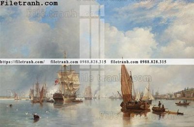 File in mica tranh ve son dau thuan buom xuoi gio 2269 (ảnh gốc) đẹp