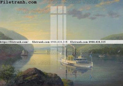 File gốc tranh ve son dau thuan buom xuoi gio 2278 (in lụa) họa tiết 3D