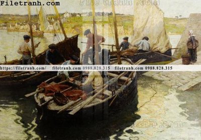 Tải file tranh ve son dau thuan buom xuoi gio 2307 (gốc) để in ấn ngay