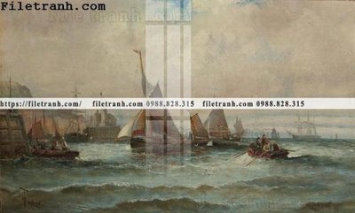 File tranh tranh ve son dau thuan buom xuoi gio 2337 (gốc) phong cách tối giản