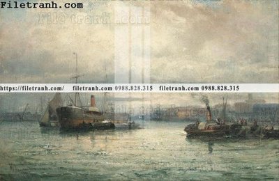 Hình ảnh file gốc tranh ve son dau thuan buom xuoi gio 2340 (chất lượng cao)