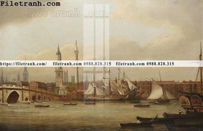 File gốc tranh ve son dau thuan buom xuoi gio 2368 (PNG) chất lượng cao