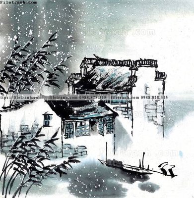 Tải file gốc tranh ve thi tran giang nam 748 (để in lụa)