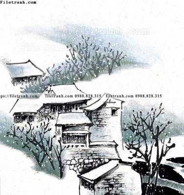 File ảnh tranh ve thi tran giang nam 754 (gốc) in standee