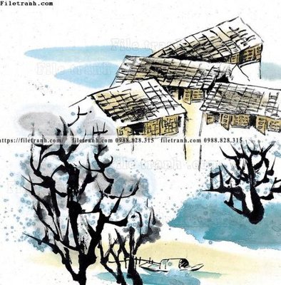 File tranh quảng cáo tranh ve thi tran giang nam 773 (file gốc) chuyên nghiệp