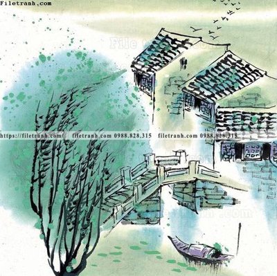 Tải về file gốc tranh ve thi tran giang nam 793 (dùng cho in quảng cáo)