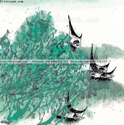 File gốc tranh ve thi tran giang nam 802 (PSD/TIFF) độ phân giải cao