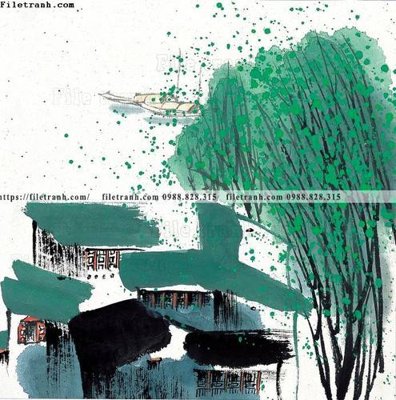 Tải file gốc tranh ve thi tran giang nam 849 (in khổ lớn) không mờ