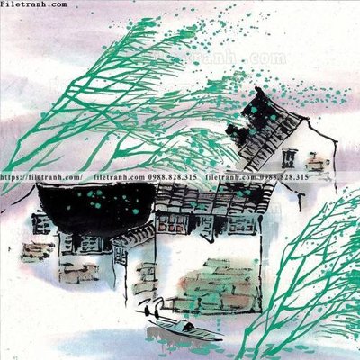 File gốc tranh ve thi tran giang nam 854 (thiết kế) cho in ấn