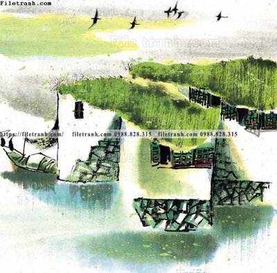 Mua file gốc tranh ve thi tran giang nam 867 (chất lượng) tại Filetranh.com