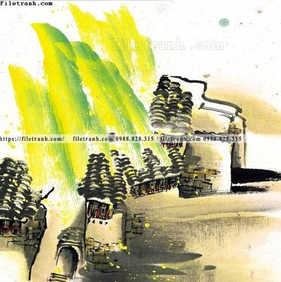 Tải file tranh ve thi tran giang nam 872 (gốc) làm file tranh quảng cáo