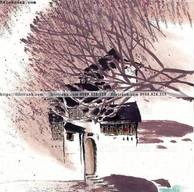 File in mica tranh ve thi tran giang nam 887 (ảnh gốc) đẹp