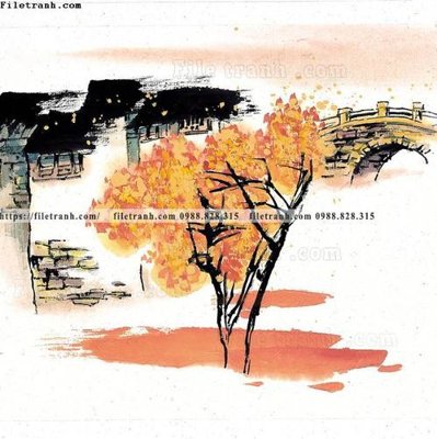 Download file tranh ve thi tran giang nam 900 (gốc) in mica đèn LED