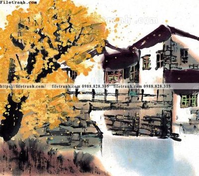 File PSD tranh ve thi tran giang nam 907 (bản gốc) chất lượng nhất