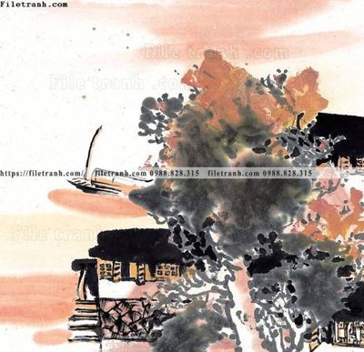 Tải file tranh ve thi tran giang nam 913 (ảnh gốc) in gạch men