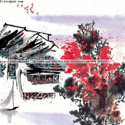 File gốc tranh ve thi tran giang nam 919 (PNG) không nền chất lượng