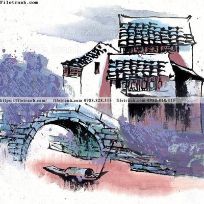 Tải file tranh ve thi tran giang nam 923 (gốc) làm file in ấn