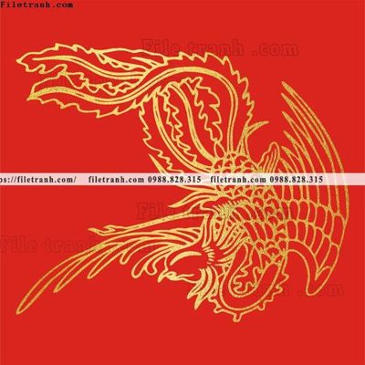 File gốc tranh vector rong vang 562 (in tráng gương) sang trọng