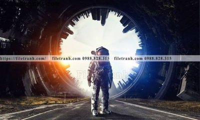 Download file gốc tranh vu tru phi hanh gia 110 (in mica) trang trí