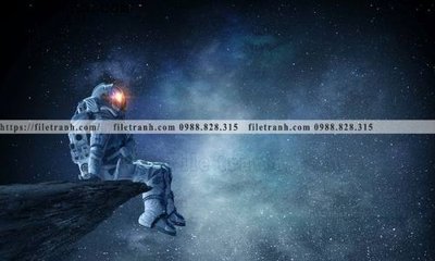 File PSD in ấn tranh vu tru phi hanh gia 119 (chất lượng cao)