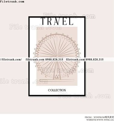 Mua file tranh gốc travel ban do 1511 tại Filetranh.com