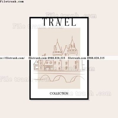 File tranh travel ban do 1550 (bản gốc) trang trí văn phòng