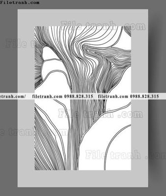 Ảnh gốc truu tuong toi gian hien dai dep 1505 (nét căng) in mica