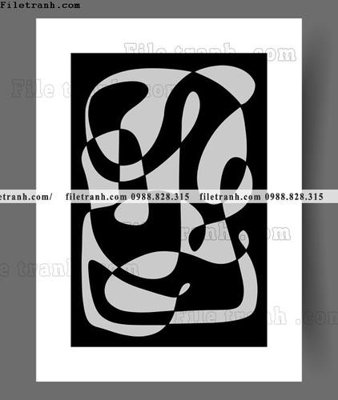 File tranh truu tuong toi gian hien dai dep 1522 (gốc) in vải canvas