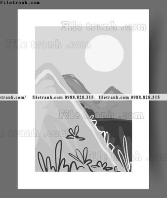 Tải xuống file tranh gốc truu tuong toi gian hien dai dep 1604 (PSD/TIFF)