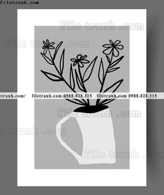 File tranh truu tuong toi gian hien dai dep 1607 (gốc) in backlit film