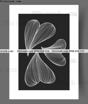 File tranh truu tuong toi gian hien dai dep 1615 (gốc) in vải canvas