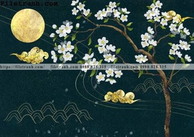 File gốc tuong nen xu huong quoc gia 111 (in lụa) tranh mã đáo