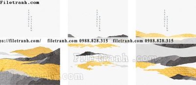 Cung cấp file tranh gốc vector bo 3 truu tuong 1509 độc quyền