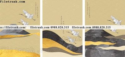 File tranh gốc PSD vector bo 3 truu tuong 1510 còn nguyên layer