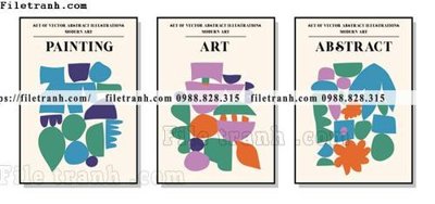 File gốc vector bo 3 truu tuong dep 1512 (trang trí) phòng trẻ em