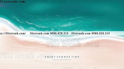 File tranh trang trí vector hinh anh bai bien dep tho mong 1502 (file gốc)