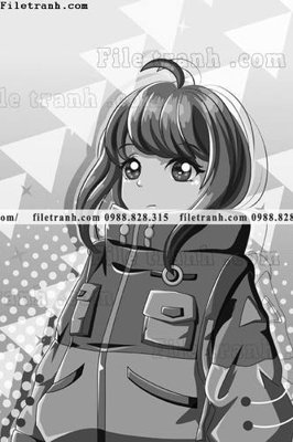 File ảnh vector hinh anh co gai tranh doc 1546 (gốc) in Hiflex