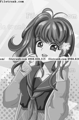 File gốc vector hinh anh co gai tranh doc 1547 (in lụa) tranh phong thủy