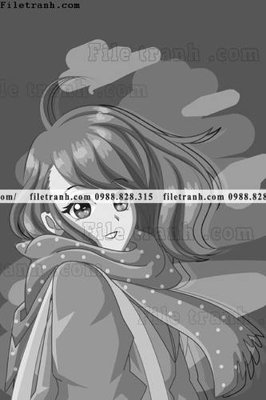 File gốc vector hinh anh co gai tranh doc 1548 (PNG) không nền chất lượng