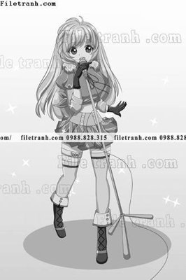 Download file vector hinh anh co gai tranh doc 1579 (gốc) in mica bàn thờ