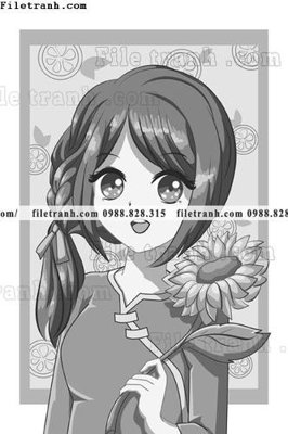 Tải file gốc vector hinh anh co gai tranh doc 1582 (in bạt) quảng cáo