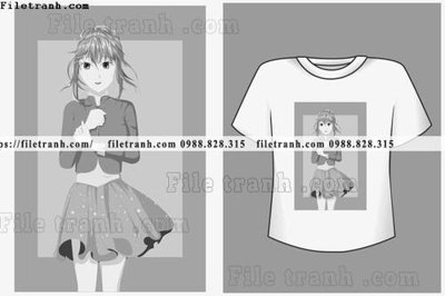 File in ấn chuyên nghiệp vector hinh anh co gai tranh doc 1598 (file gốc)