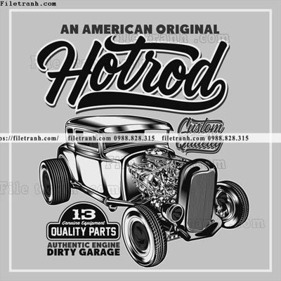 File gốc vector hinh anh o to xe hoi co dien 1511 (chuẩn màu) cho in offset